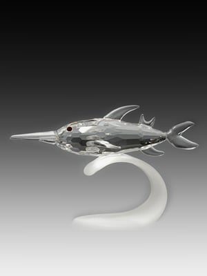 Picture of Asfour Crystal 960-35 2.16 L x 2.44 H in. Crystal Swordfish Sea Figurines