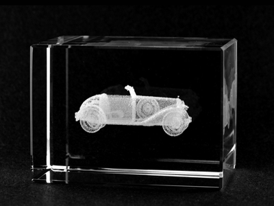 Picture of Asfour Crystal 1159-70-29 2 L x 2.75 H x 2 W in. Crystal Laser-Engraved Old Car Transportation Laser-Cut