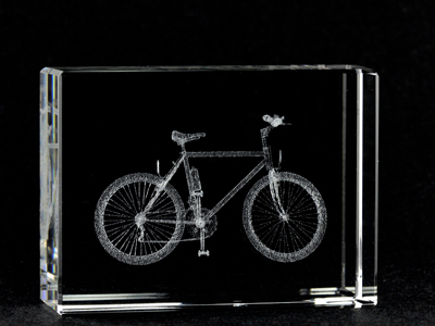 Picture of Asfour Crystal 1162-70-38 2.75 L x 2 H x 1 W in. Crystal Laser-Engraved Transportation Laser-Cut