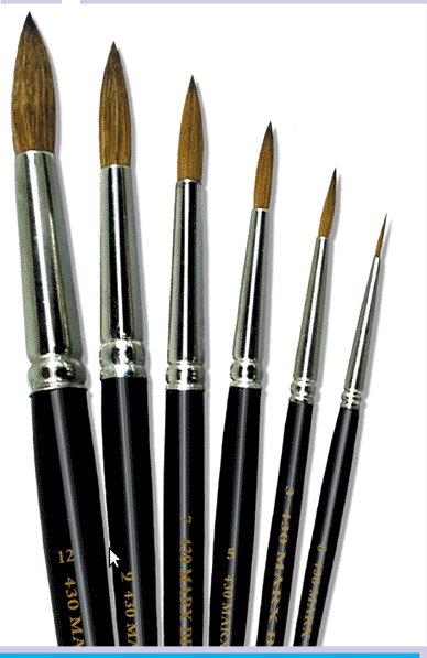 Gordon Brush  Pure Red Sable Pointer- #12- Case Of 12