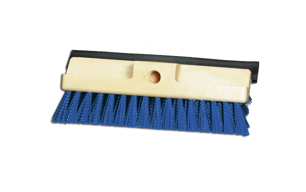 Milwaukee Dustless Brush Multi-Level Scrub Brush with Squeegee - Blue - 10 in. - Case of 12 - Durable Polypropylene