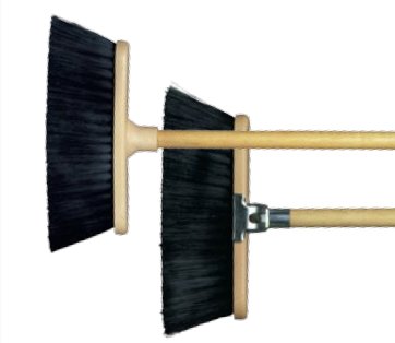 Milwaukee Dustless Brush  9 In. Light-Duty Polypropylene- Plastic Back- Acme Thread Broom- Case Of 24
