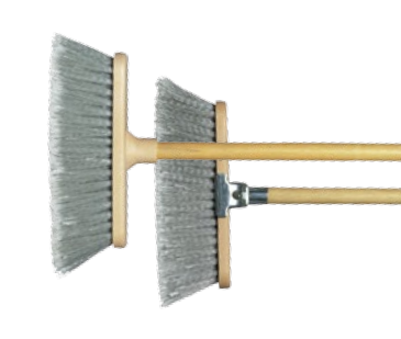 Milwaukee Dustless Brush  9 In. Flagged Tip Fiber- Plastic Back- Acme Thread- Broom- Case Of 24