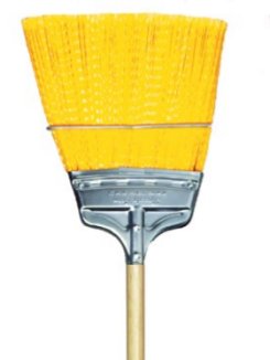 Milwaukee Dustless Brush  Yellow Flagged Polypropylene- Steel Handle- Upright Broom- Case Of 12