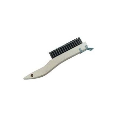 Milwaukee Dustless Brush Wood Shoe Handle Scratch Brush- With Scraper Tempered Carbon Steel- Case Of 24