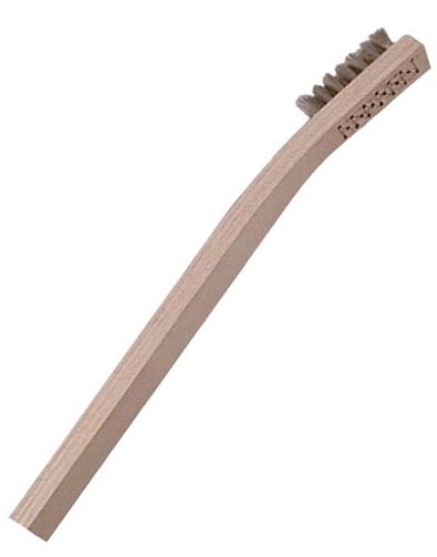 Stainless Steel Scratch Brush - Green - 3 Rows x 7 Trim - Case of 50