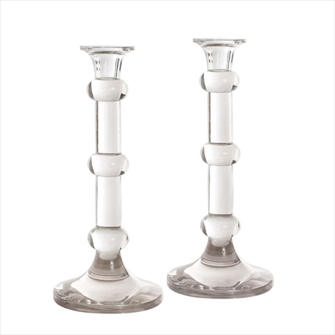 Picture of Deco Home Pair of Modern Crystal Candlesticks