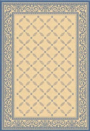Picture of Safavieh CY1502-3101-2 2 Ft. x 3 Ft. - 7 In. Accent- Indoor - Outdoor Courtyard Natural Blue Machine Made Rug