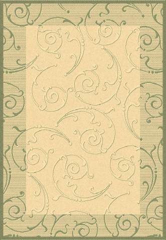 Safavieh Courtyard Natural/Olive Rug Rug Size: 5