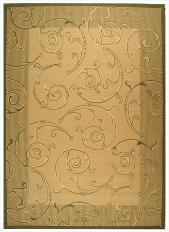 Safavieh Courtyard Natural/Olive Rug Rug Size: 7