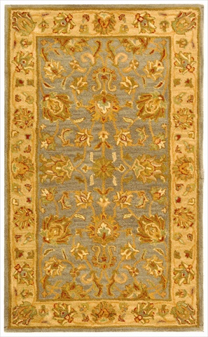 Picture of Safavieh HG343B-6 6 x 9 ft. Medium Rectangle&#44; Traditional Heritage Blue And Beige Hand Tufted Rug