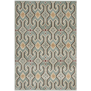 Picture of Safavieh PAR152-110-810 7 ft. 6 in. x 10 ft. 6 in. Rectangle Paradise Blue & Multi Color Traditional Rug