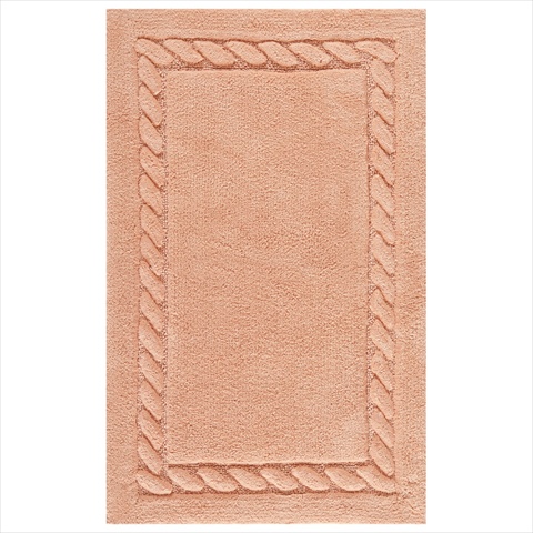 Picture of Safavieh PMB640C-2134-SET2 1 ft. 9 in. x 2 ft. 10 in. Accent Peach Plush Master Bath Mat