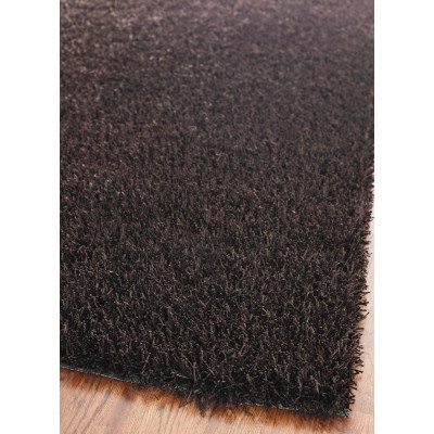 SG531-2727-4 4 x 6 ft. Small Rectangle Paris Shag & Flokati Chocolate & Chocolate Hand Tufted Rug -  Safavieh