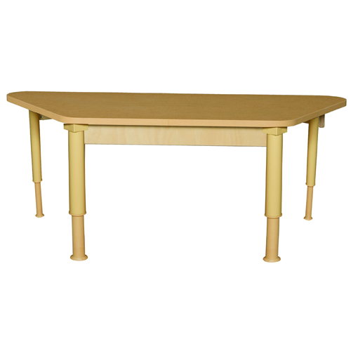 Picture of Wood Designs 3060TRPZHPL20 Trapezoidal High Pressure Laminate Table With Hardwood Legs- 20 In.