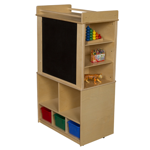 Picture of Wood Designs 99543 Store-It-All Teaching Center With 3 Assorted Trays