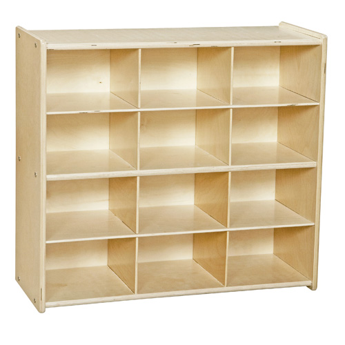 Picture of Contender C16129 Contender Baltic Birch 12-Cubby Storage Unit Withoutut Tubs-Rta