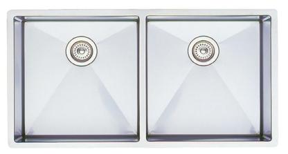 Picture of Blanco 516219 Precision R10 Large Equal Double Bowl Undermount Kitchen Sink