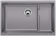 Picture of Blanco 519452 Precis Cascade Super Single Kitchen Sink - Metallic Gray