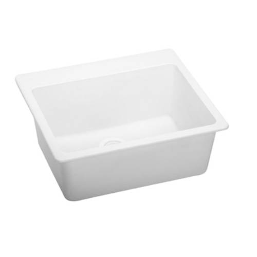 Granite 22.375 x 22 x 9.5 in. Single Bowl Top Mount Kitchen Sink