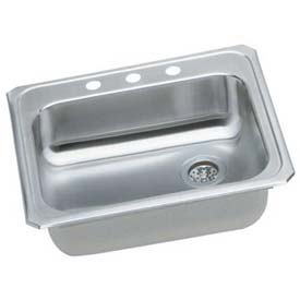 GECR2521R2 20 Gauge Stainless Steel 25 x 21.25 x 5.375 in. Single Bowl Top Mount Kitchen Sink