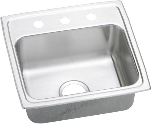 LRAD1918653 18 Gauge Stainless Steel 19 x 18 x 6.5 in. Single Bowl Top Mount Sink -  Elkay