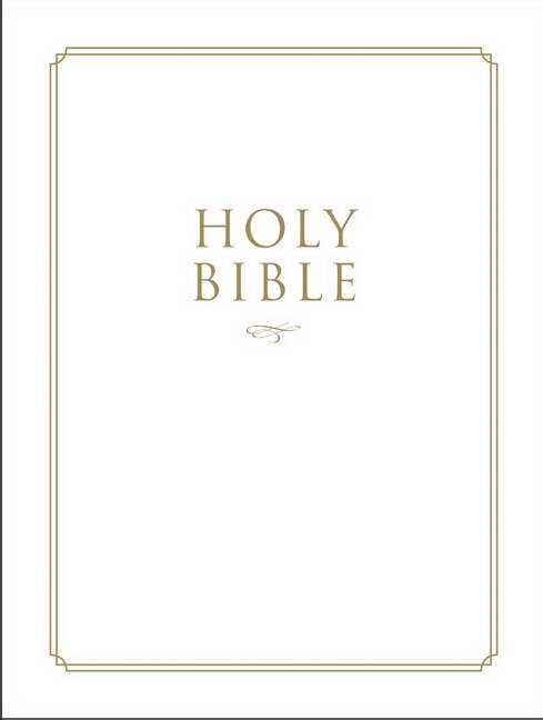 Family Bible - White Hard Covered