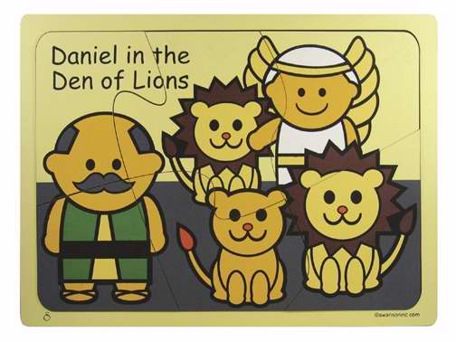 083733 Puzzle Daniel In The Lions Den Wooden