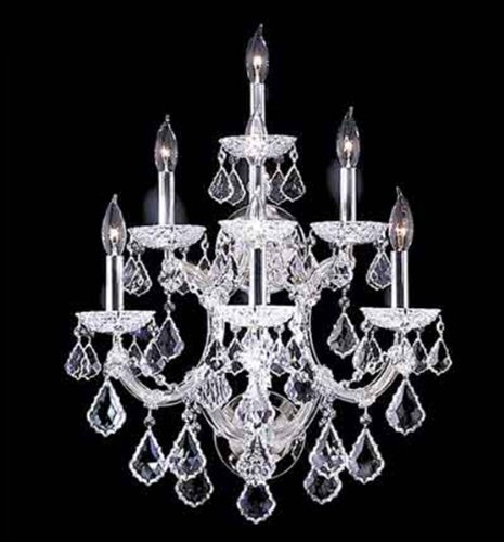 Picture of James R Moder 91807S22 Maria Theresa Grand Collection Silver Wall Sconce Chandelier