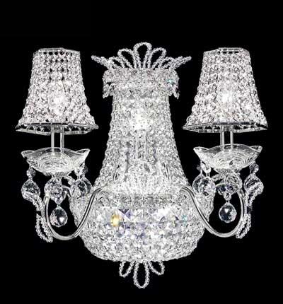 Picture of James R Moder 94109S22 Princess Collection Silver Wall Sconce Chandelier