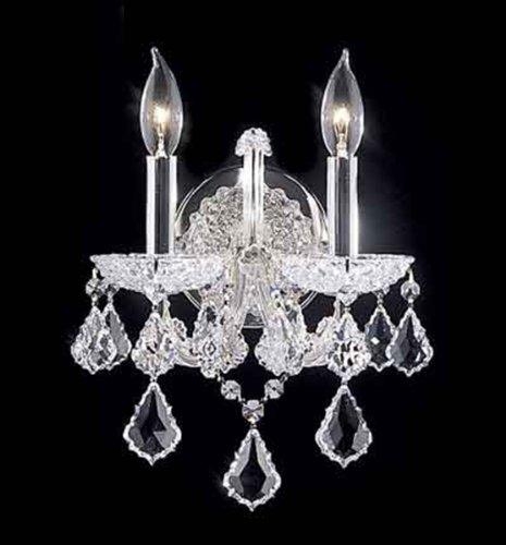 Picture of James R Moder 91702S22 Maria Theresa Grand Collection Silver Wall Sconce Chandelier