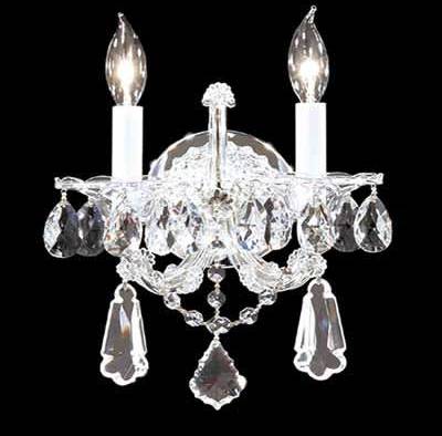 Picture of James R Moder 94702S22 Maria Theresa Royal Collection Silver Wall Sconce Chandelier