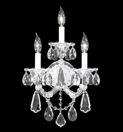Picture of James R Moder 94703S22 Maria Theresa Royal Collection Silver Wall Sconce Chandelier