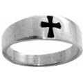 Solid Rock Jewelry 04252X Malta Cross - Enameled Stainless Steel Ring, Size 12 Solid Rock Jewelry 04252X Malta Cross - Enameled Stainless Steel Ring, Size 12
