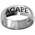 Solid Rock Jewelry 042589 Ring Agape Style 415 Ss Sz 8 Solid Rock Jewelry 042589 Ring Agape Style 415 Ss Sz 8