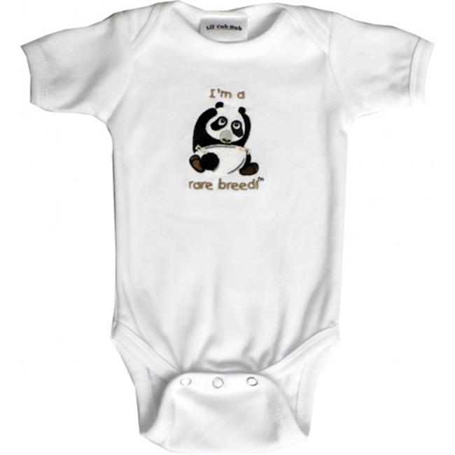 Lil Cub Hub 3wssop 612 White Short Sleeve One Piece Panda 6 12 Months Ebay