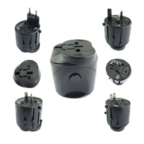 MaximalPower 625 Range International Universal World Travel Adapter For Black