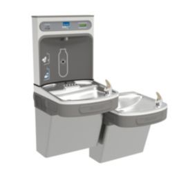Elkay LZSTLDDWSSK Filtered Ezh2O Bottle Filling Station With Bi - Level Ada Cooler 24 X 28.38 X 33.88 In.