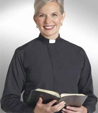 38307 Clerical Shirt for Women - Black - Size 18