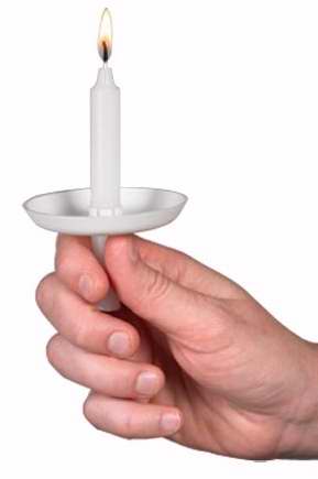 Reusable Candle Holder - Clear - Set of 2 - Eco-Friendly Design