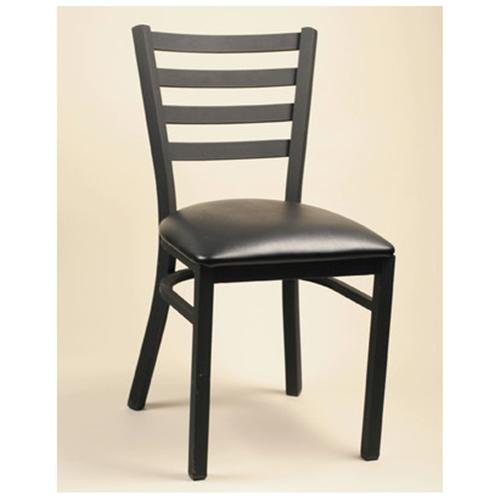 Picture of Alston Quality 3637 UP-BLK-American Beauty Diana Chair With Upholstered Seat Black Frame