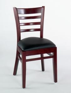 Picture of Alston Quality 3637 UP-W-Claret Diana Chair With Upholstered Seat Walnut Frame