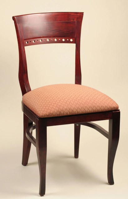 3650-CHY-Ivory Biedermeier Chair Cherry Frame -  Alston Quality, 3650/CHY/Ivory