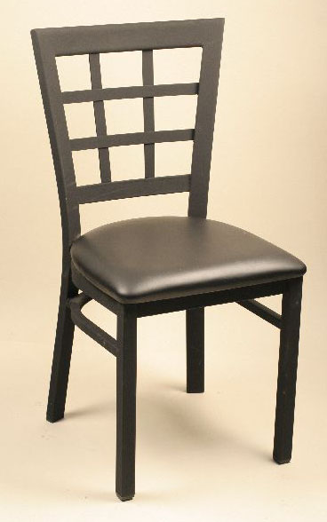 Picture of Alston Quality 210-24-CHY-Ebony 24 in. H Lattice Back Counter Stool Cherry Frame