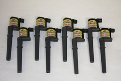 4.6- 5.4L 3V Street Fighter Coil Pack Replacements- Black Individual- Ford