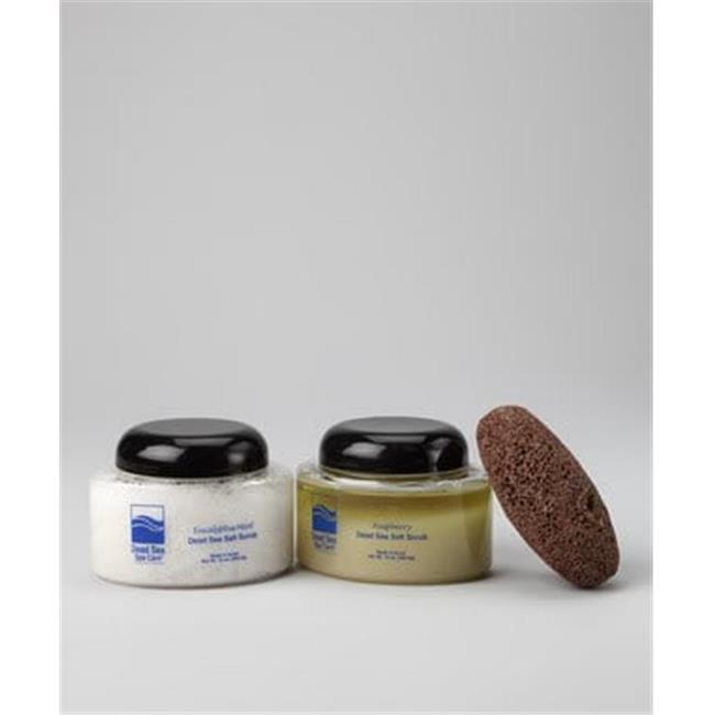 Dead Sea Spa Care DEADSEA-1 10 oz Almond Salt- 10 oz Eucalyptus-Mint Salt Scr...