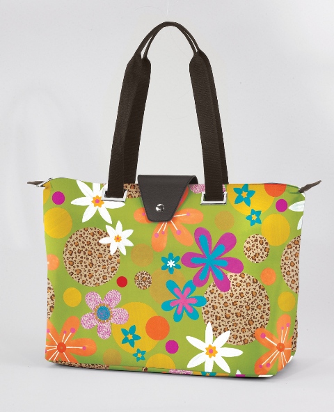Hampton Bag - Green Leopard Floral- Pack of 2