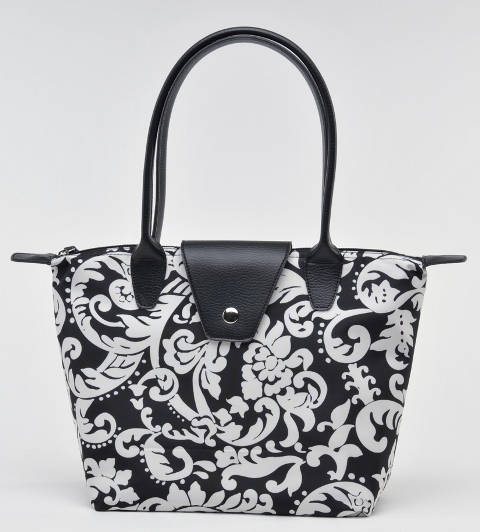 Small Fold-Up Bag - Damask, Pack of 2