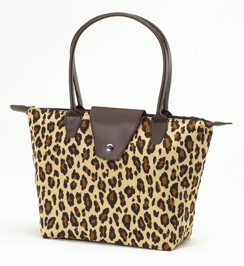 Small Fold-Up Bag - Leopard, Pack of 2