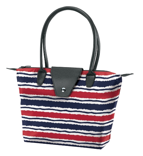 Small Fold-Up Bag - Marina Stripe, Pack of 2